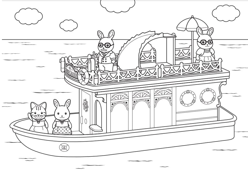 Desenho de Sylvanian Families para Colorir e Baixar Pdf
