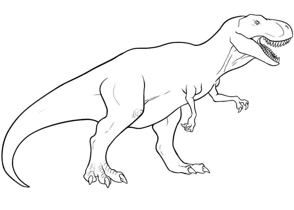Desenho de T Rex Imprimivel para Colorir
