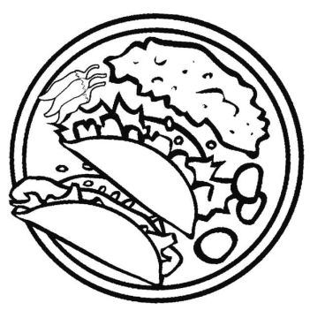 Desenho de Taco para Pintar Download