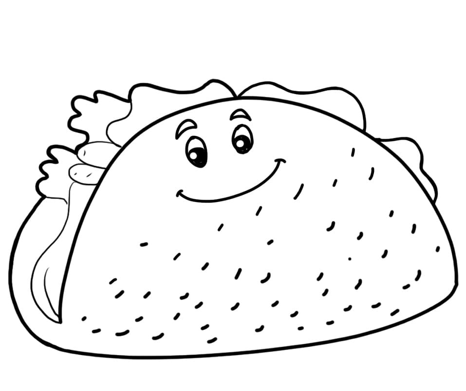 Desenhos de Taco para Colorir