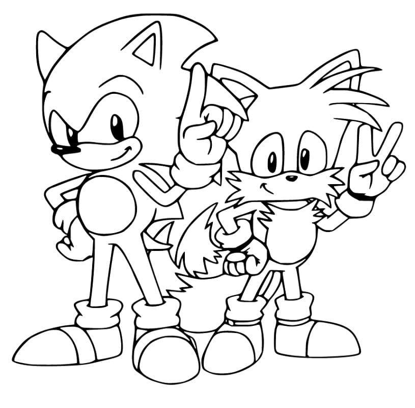 Desenhos de Tails para Colorir