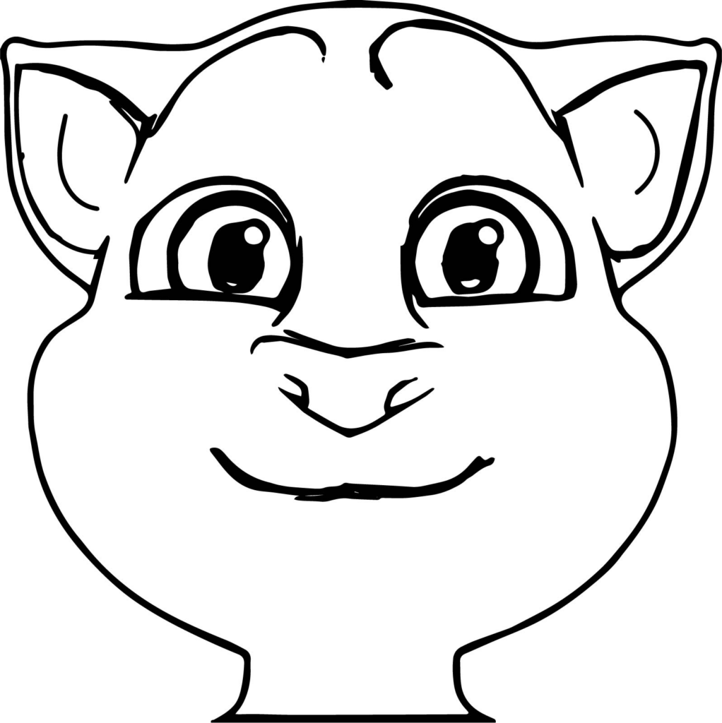 Desenho de Talking Tom Grátis para Colorir