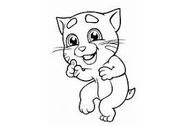 Desenho de Talking Tom Imprimivel para Colorir