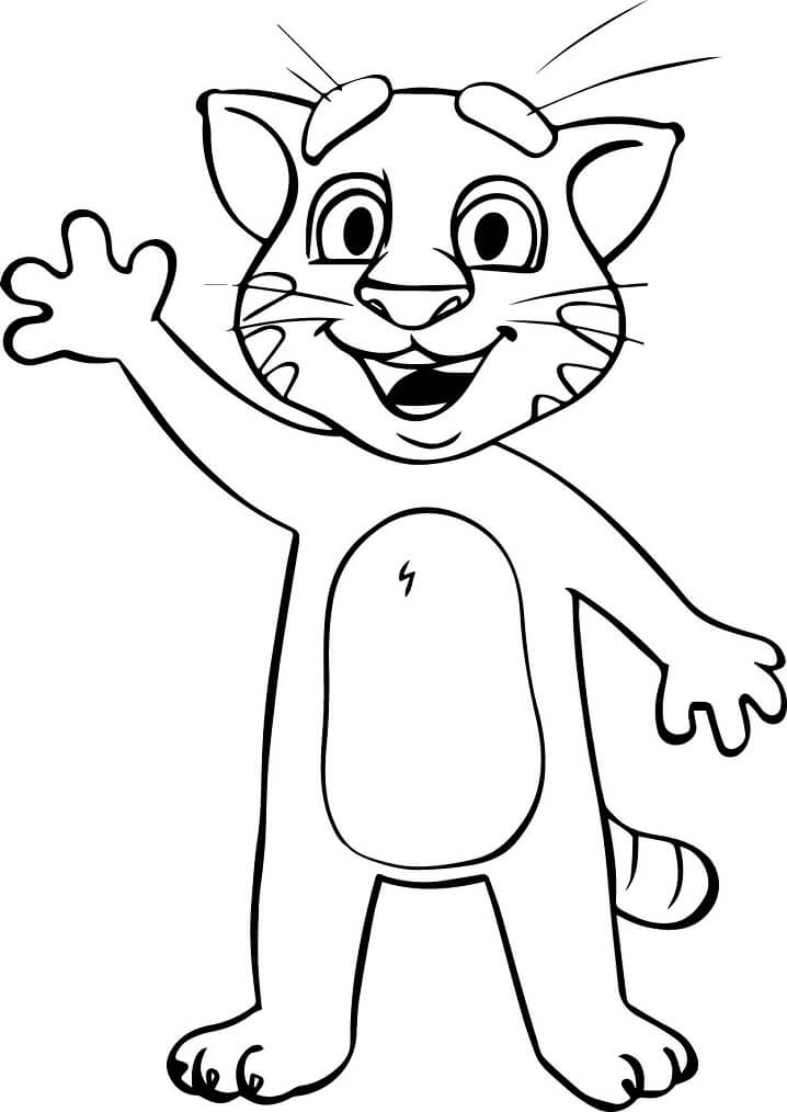 Desenho de Talking Tom para Imprimir Download