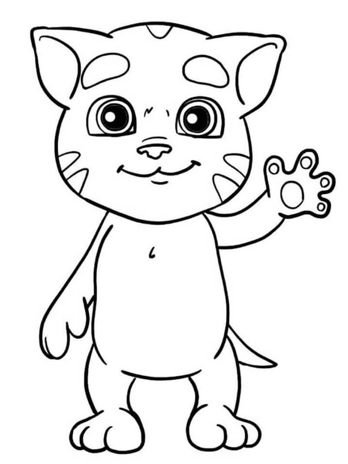 Desenho de Talking Tom para Pintar Download