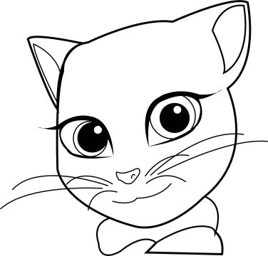 Desenho de Talking Tom Pdf para Colorir