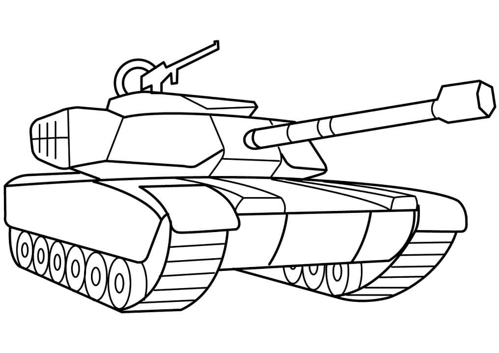 Desenho de Tanque de Guerra para Imprimir Download