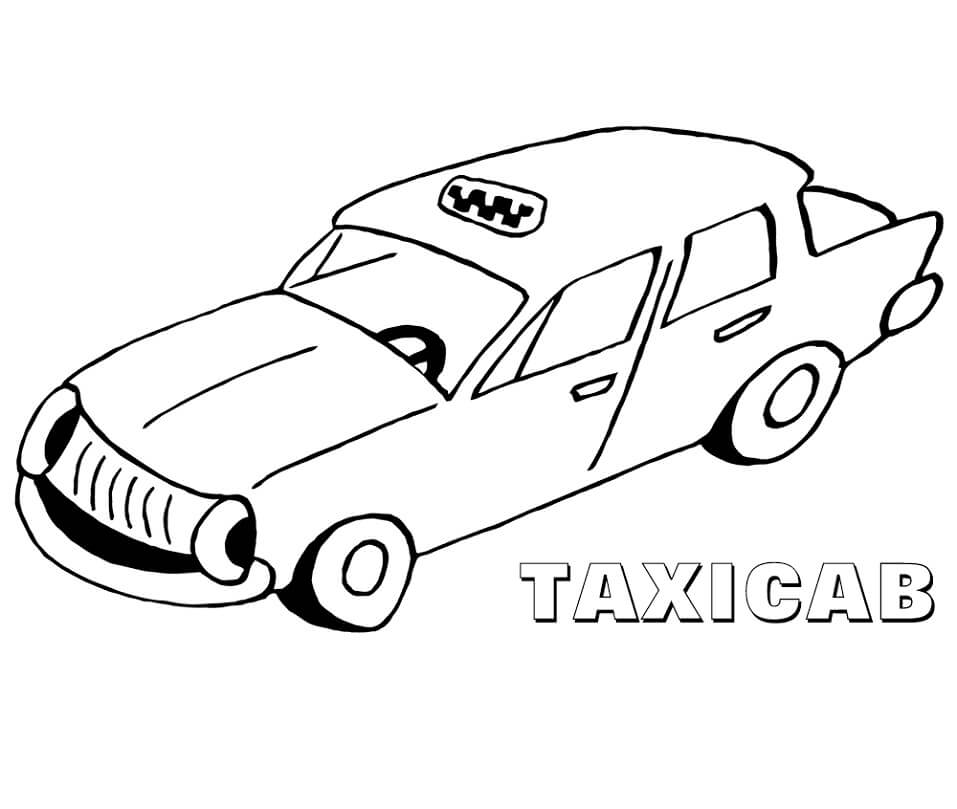 Desenho de Táxi para Imprimir Download