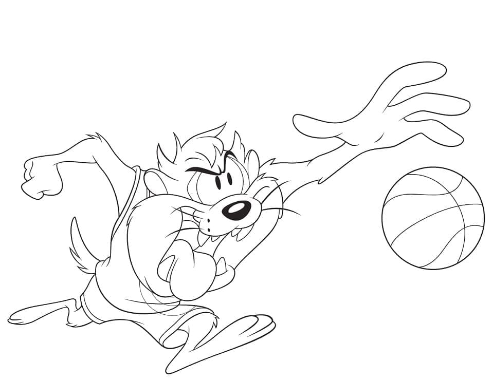 Desenhos de Taz Mania para Colorir