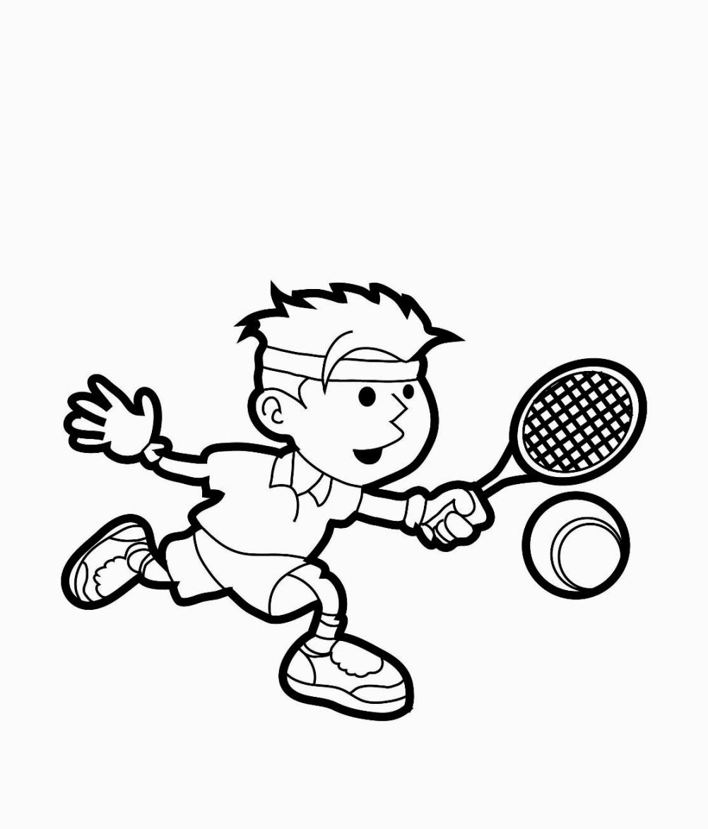 Desenho de Tênis Download para Colorir