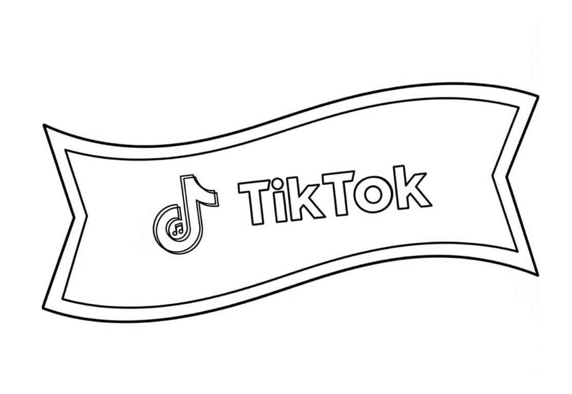 Desenho de Grátis Tiktok para Crianças para Colorir