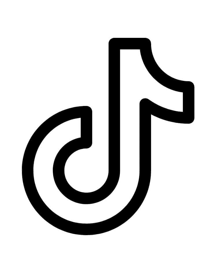 Desenho de Tiktok Imprimivel Grátis para Crianças para Colorir