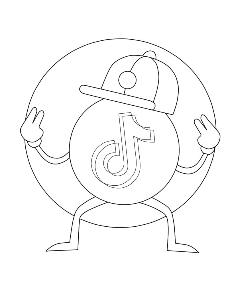 Desenhos de Tiktok para Colorir