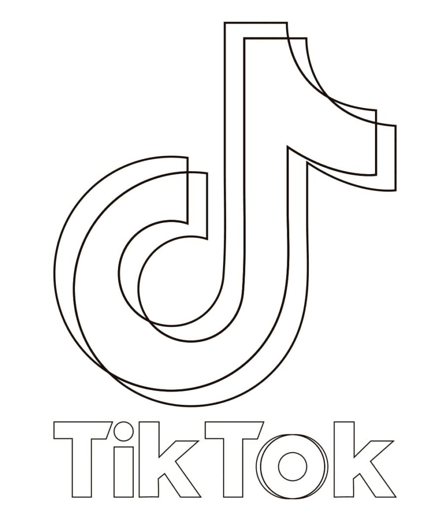 Tiktok para Colorir