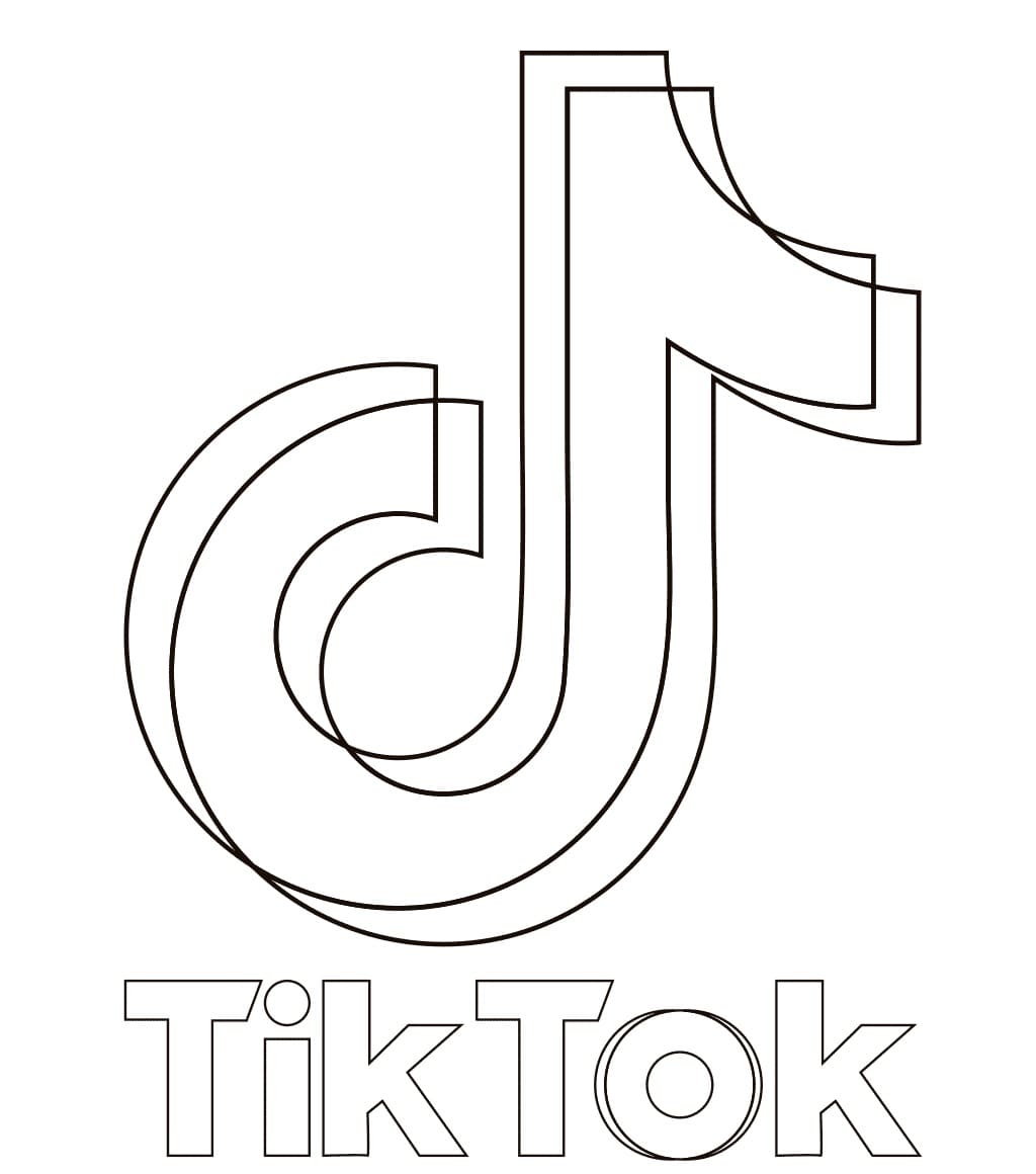 Tiktok para Colorir
