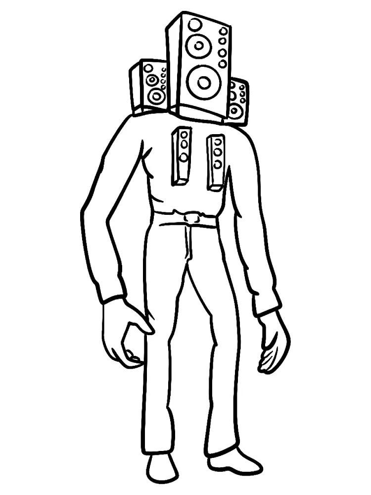Desenhos para Imprimir Titan Speakerman