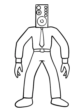 Titan Speakerman Desenhos para Pintar