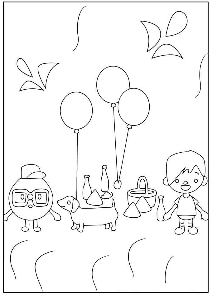 Desenho de Tocá Boca Download para Colorir e Pintar