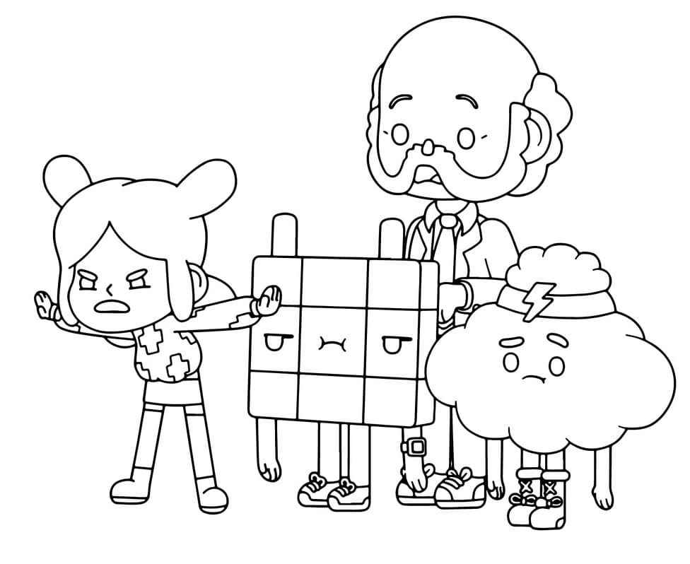 Desenho de Tocá Boca Grátis para Colorir e Imprimir Pdf