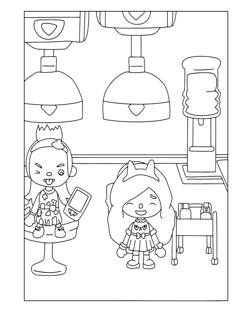 Desenho de Tocá Boca Grátis para Colorir