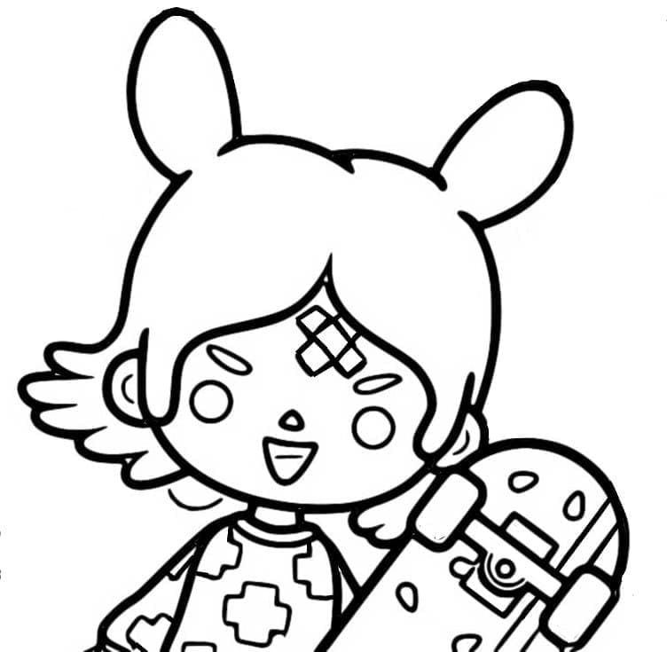 Desenho de Tocá Boca Grátis Pdf para Colorir