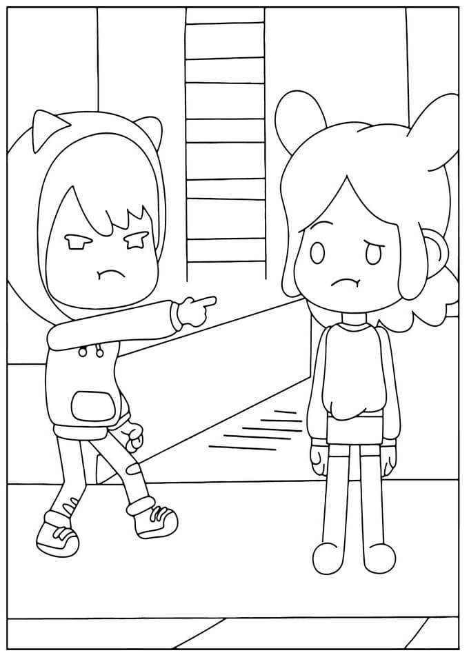 Desenho de Tocá Boca Imprimivel Pdf para Colorir
