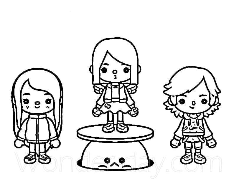Desenho de Tocá Boca para Colorir Download Pdf
