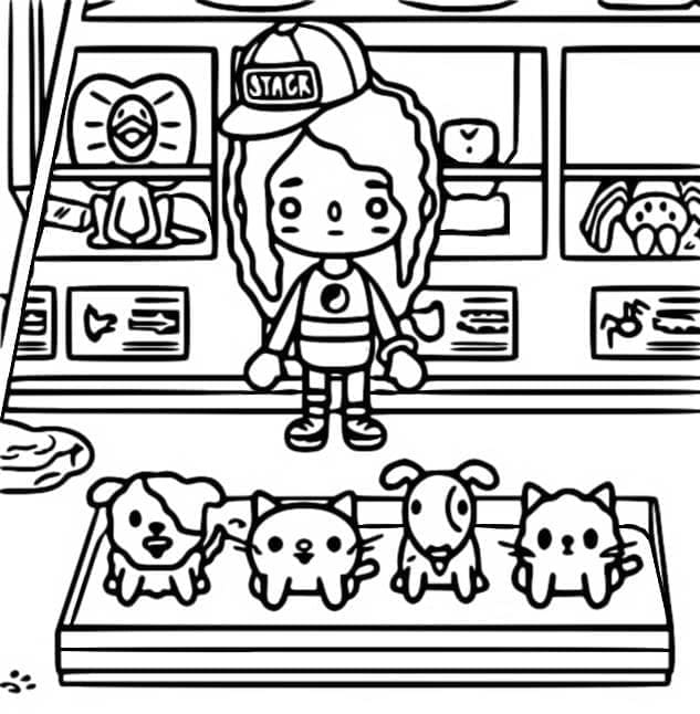 Desenho de Tocá Boca para Colorir e Baixar Pdf