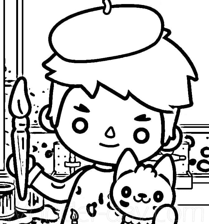 Desenho de Tocá Boca para Colorir e Imprimir Grátis Pdf