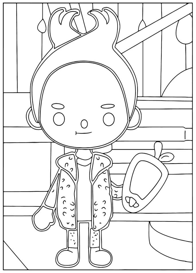 Desenho de Tocá Boca para Colorir e Imprimir Grátis