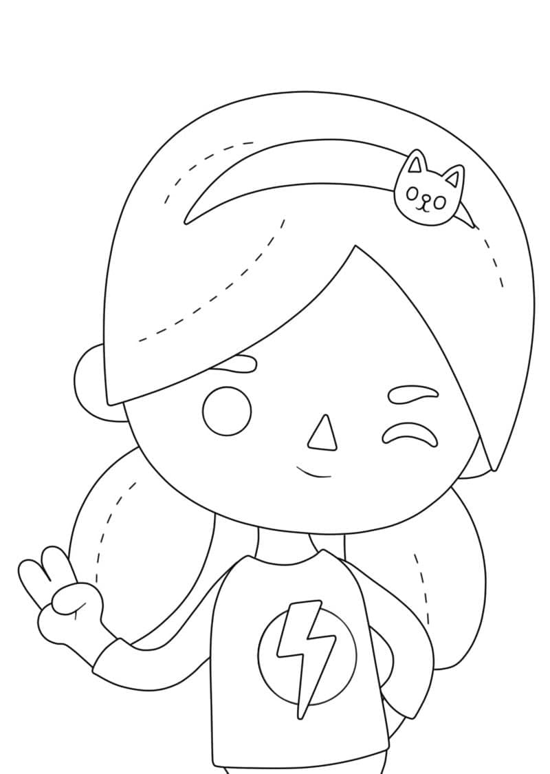 Desenho de Tocá Boca para Colorir e Imprimir Pdf