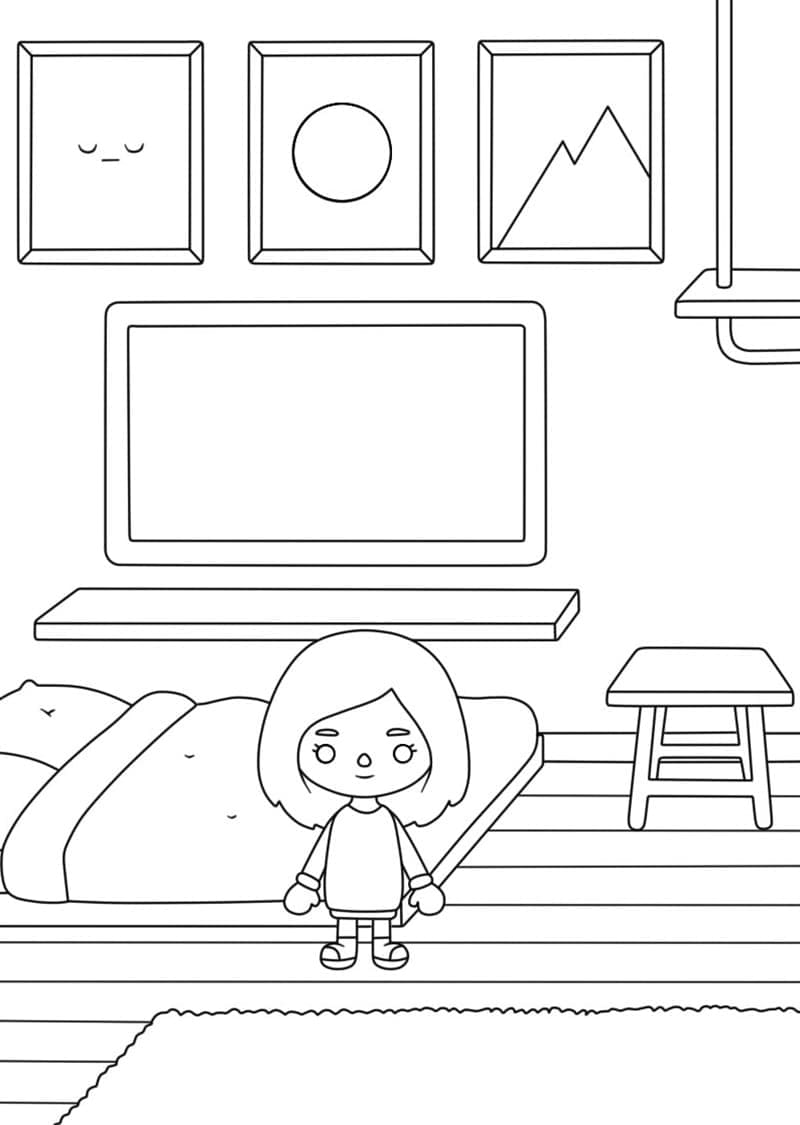 Desenho de Tocá Boca para Colorir Imprimivel