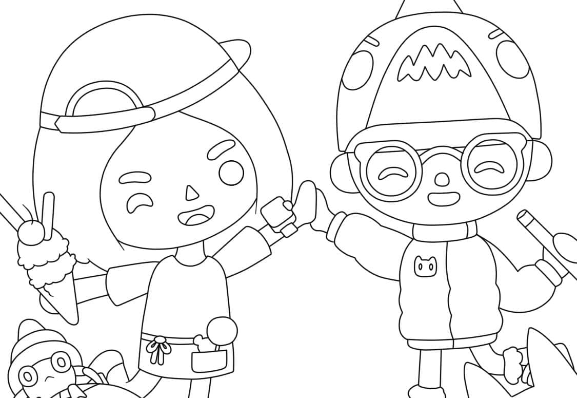 Desenho de Tocá Boca para Colorir Online Grátis Pdf