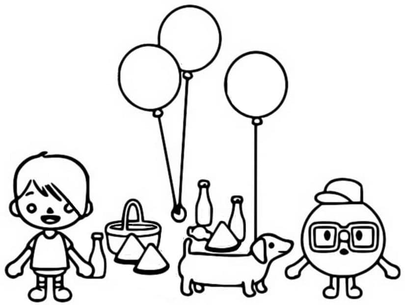 Desenho de Tocá Boca para Colorir Online Grátis