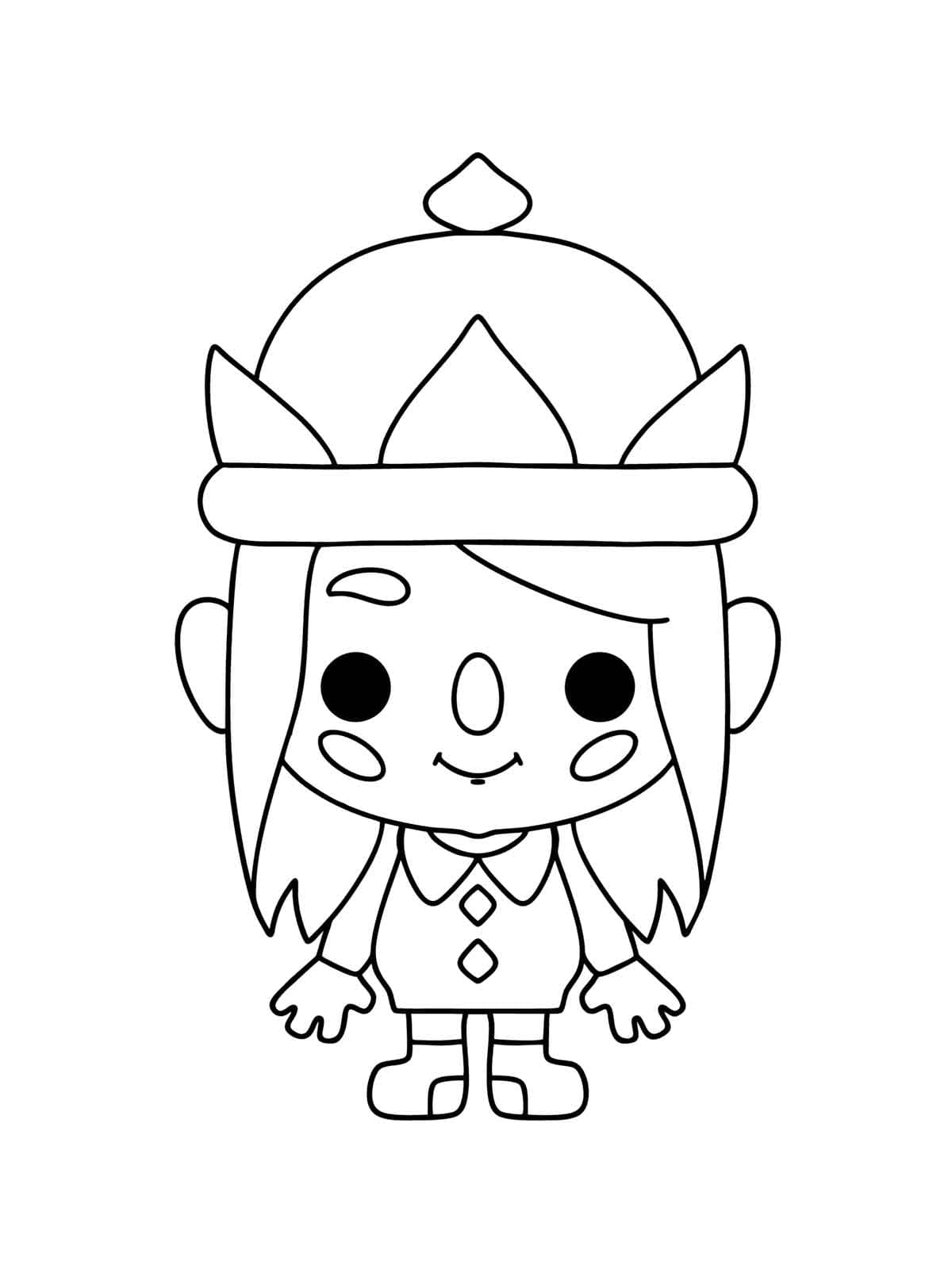 Desenho de Tocá Boca para Colorir Pdf Grátis