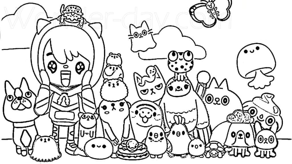 Desenho de Tocá Boca para Imprimir e Colorir Download