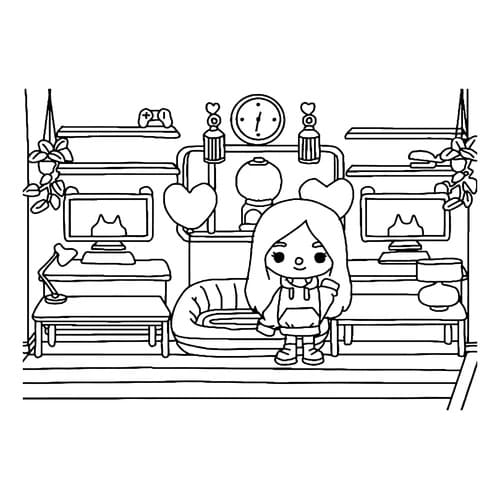 Desenho de Tocá Boca para Imprimir e Pintar Pdf