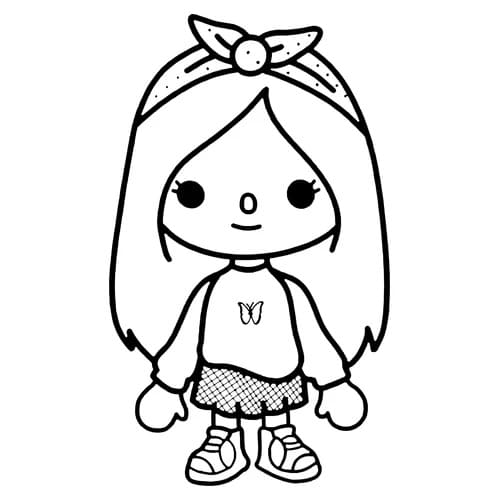 Desenho de Tocá Boca para Pintar Imprimivel