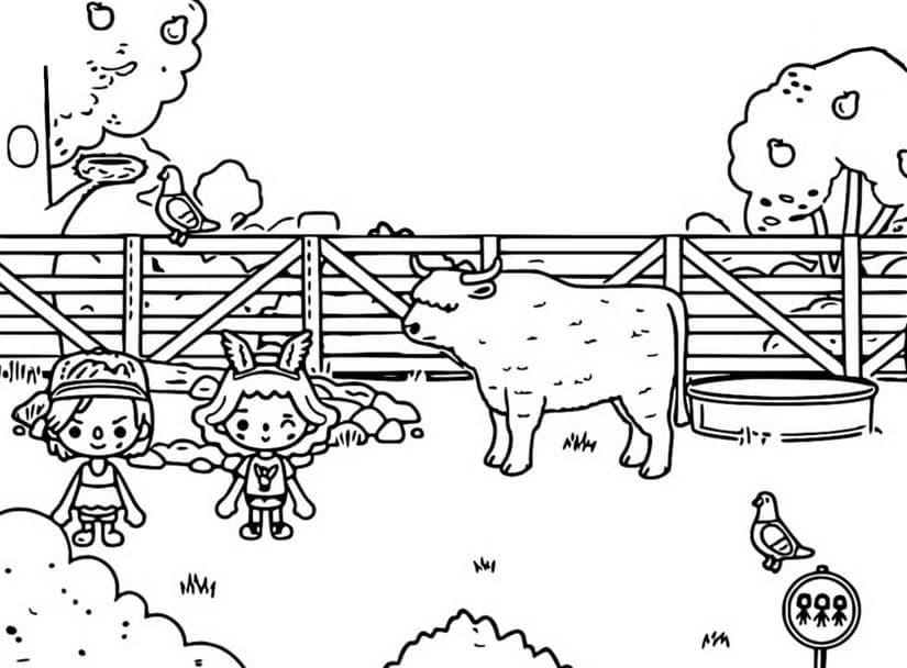 Desenho de Tocá Boca Pdf Download para Colorir