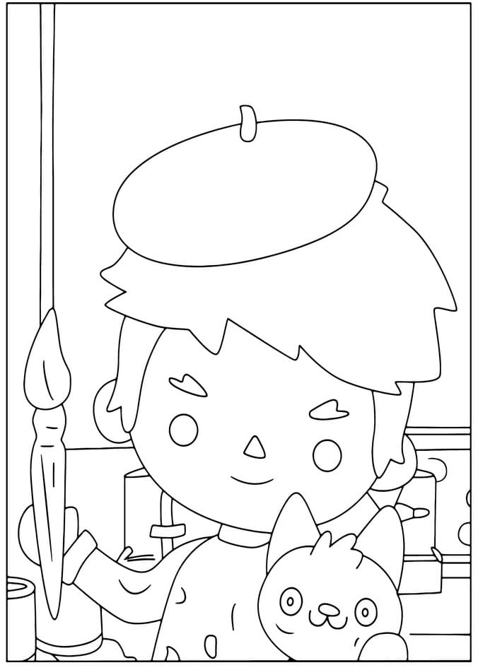 Desenho de Tocá Boca Pdf Imprimivel para Colorir