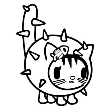 Desenho de Toca Boca Pdf para Colorir