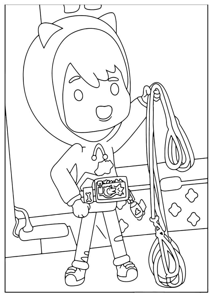 Desenho de Tocá Boca Pdf para Colorir e Pintar Download