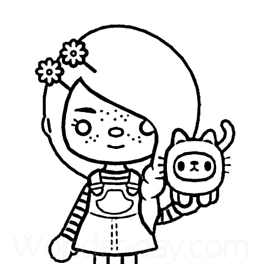 Desenhos de Toca Boca para Colorir