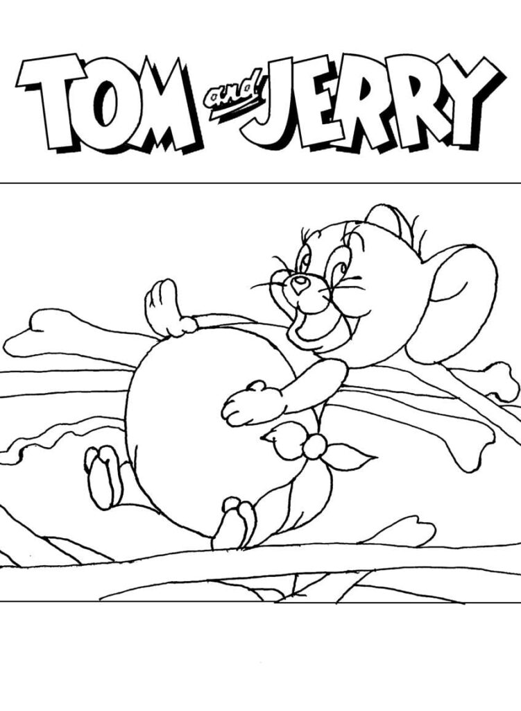 Desenho de Tom e Jerry Download Pdf para Colorir