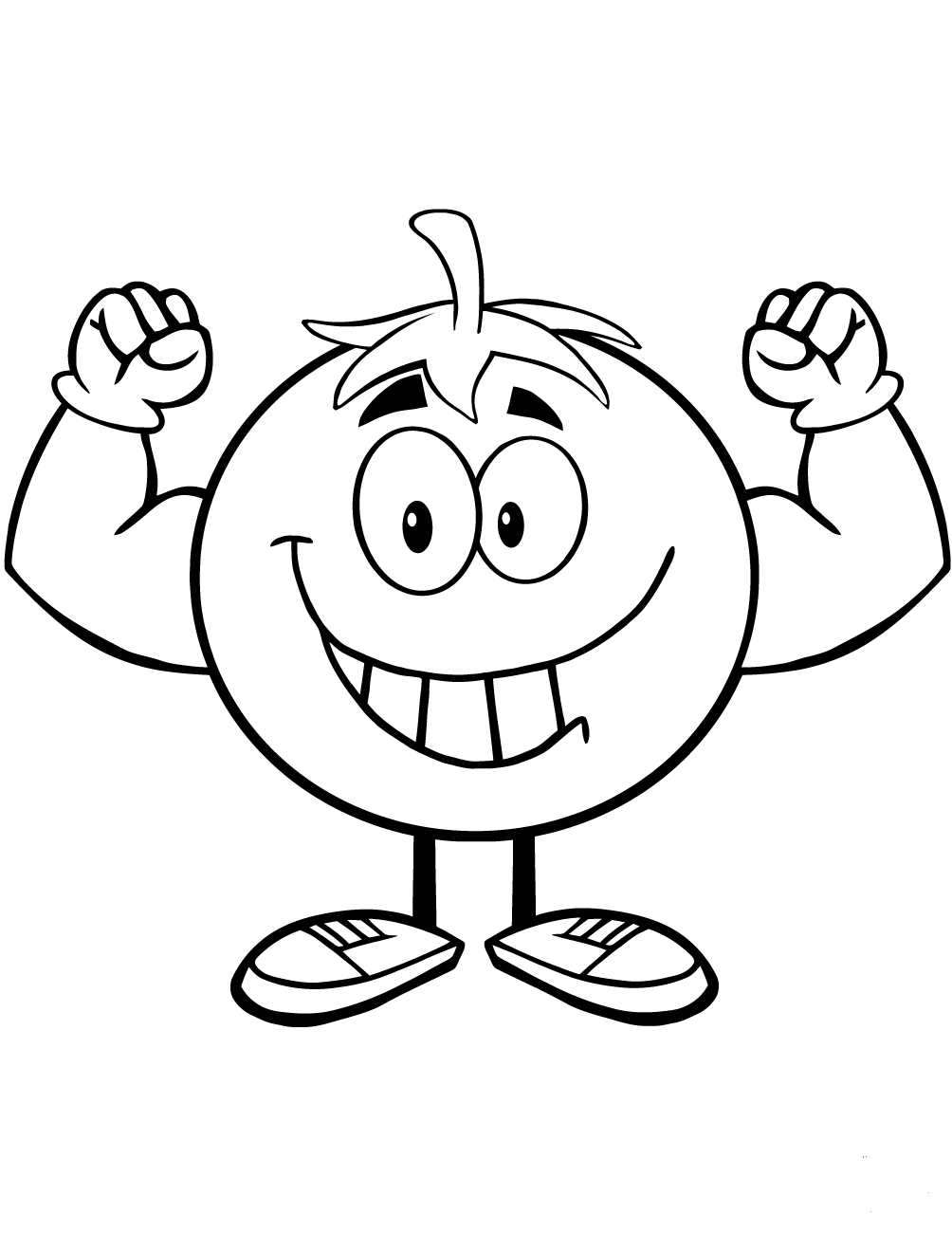 Desenhos de Tomate para Colorir