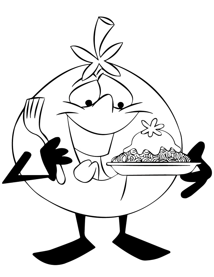 Desenho de Tomate para Imprimir Pdf Grátis