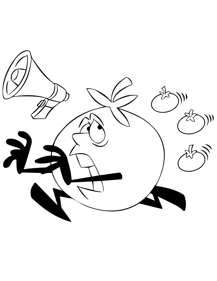 Desenho de Tomate para Pintar Download