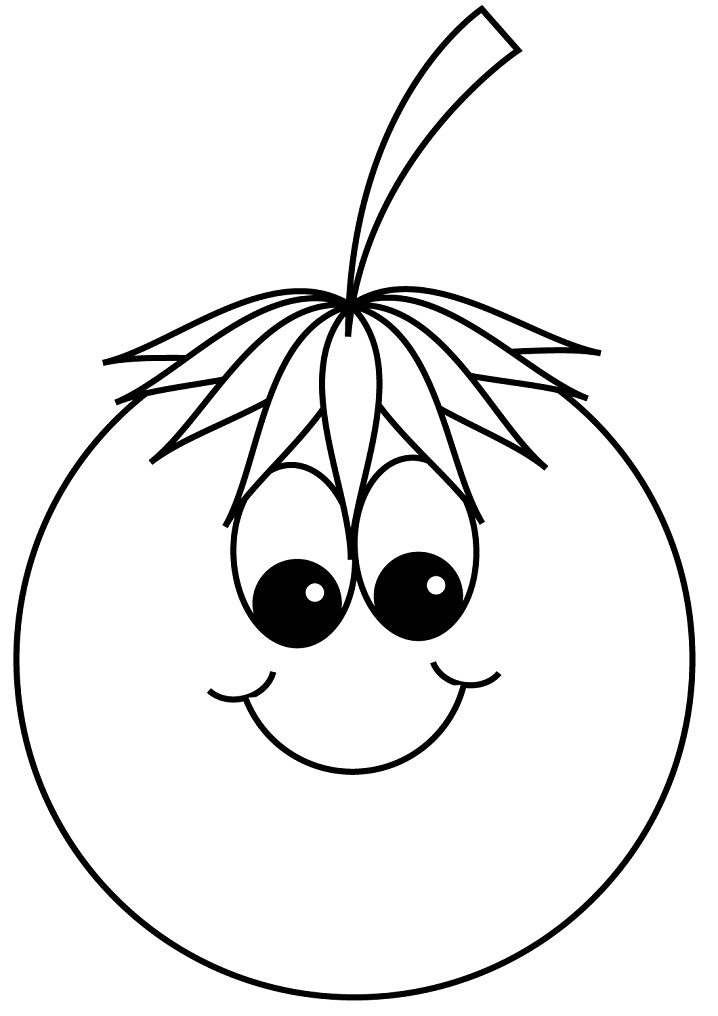 Desenho de Tomate Pdf para Colorir