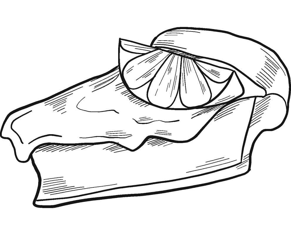 Desenho de Torta Grátis para Colorir