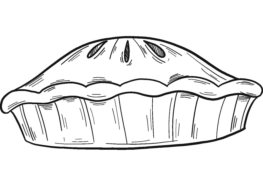 Desenho de Torta Imprimivel Pdf para Colorir